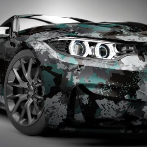 Camouflage-Autofolien im Porträt