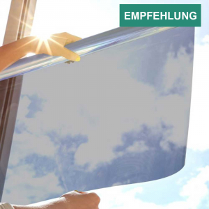 6,57€/m²) Spiegelfolie Silber Sichtschutz-Folie Sonnenschutzfolie  Fensterfolie